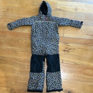 EUC Girls Burton One Piece snowsuit 7/8